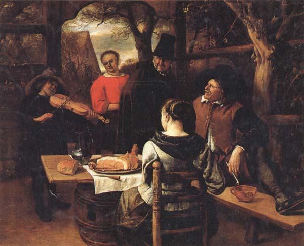 Jan Steen The Meal Sweden oil painting art